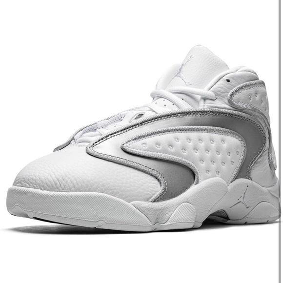 Jordan White Metallic Silver White WMNS AIR OG CW0907 100 - Size 8W NEW - Picture 2 of 10